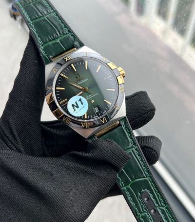N1 Factory Green Strap Omega Replica 41mm 8900/8901 Movement Watch